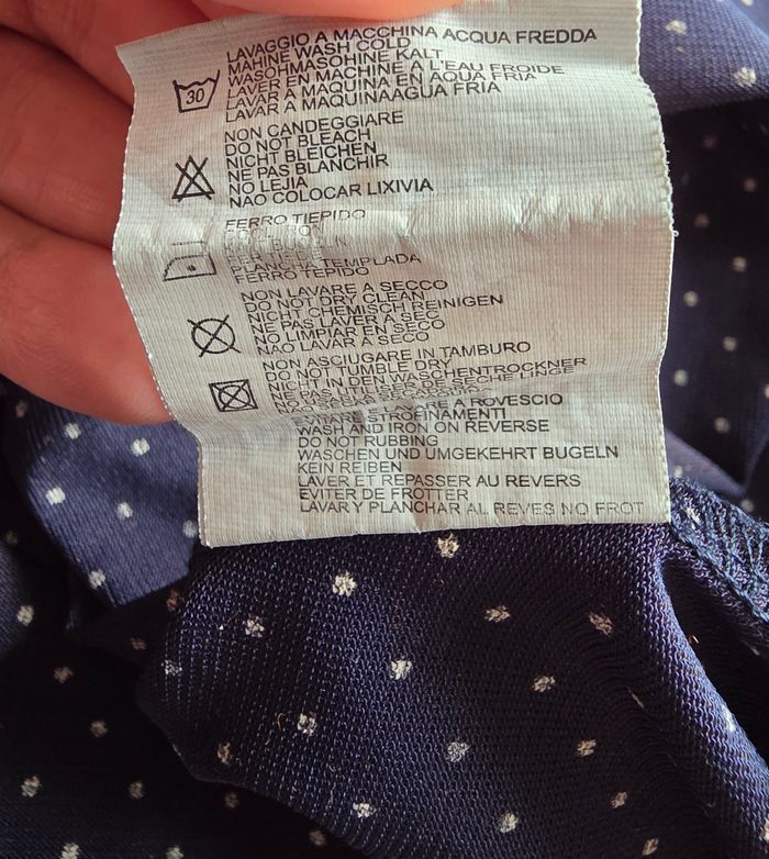 PHARD Robe Patineuse Polyester Bleu Marine à Pois Taille S - photo numéro 7