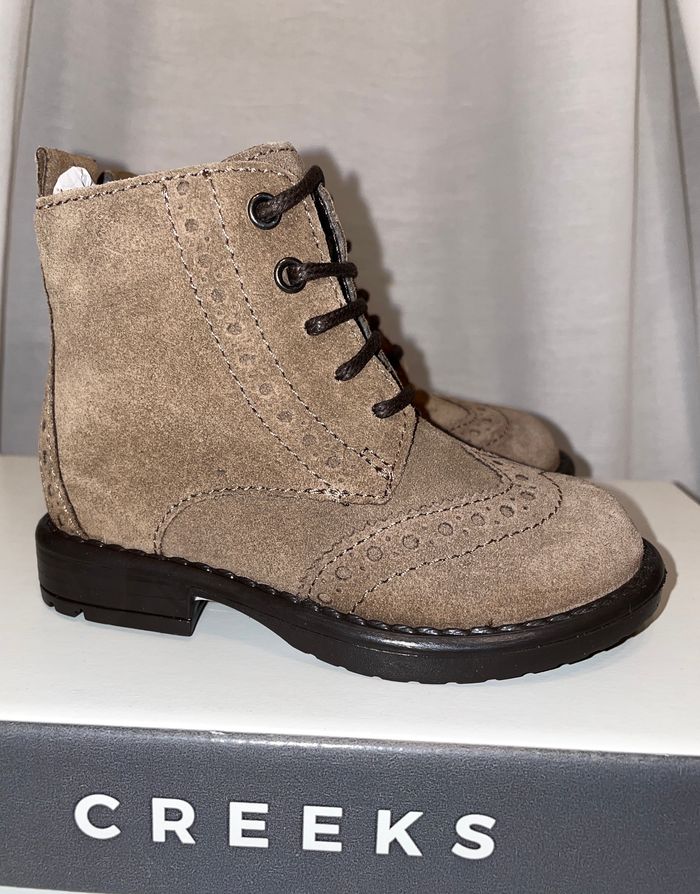 Bottines bébé, tout cuir