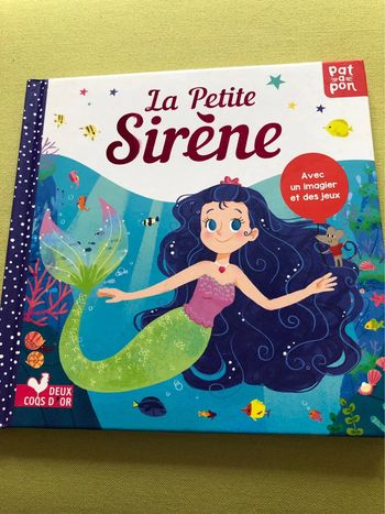 Livre la petite sirène pat à pon 18 mois