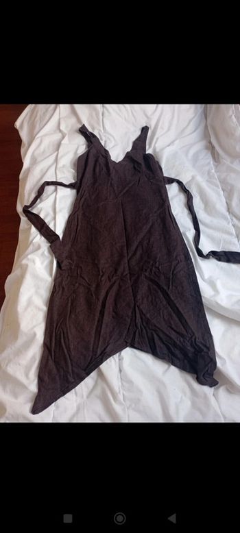 Robe marron asymétrique avec ceinture MIM taille 36 neuve 5€