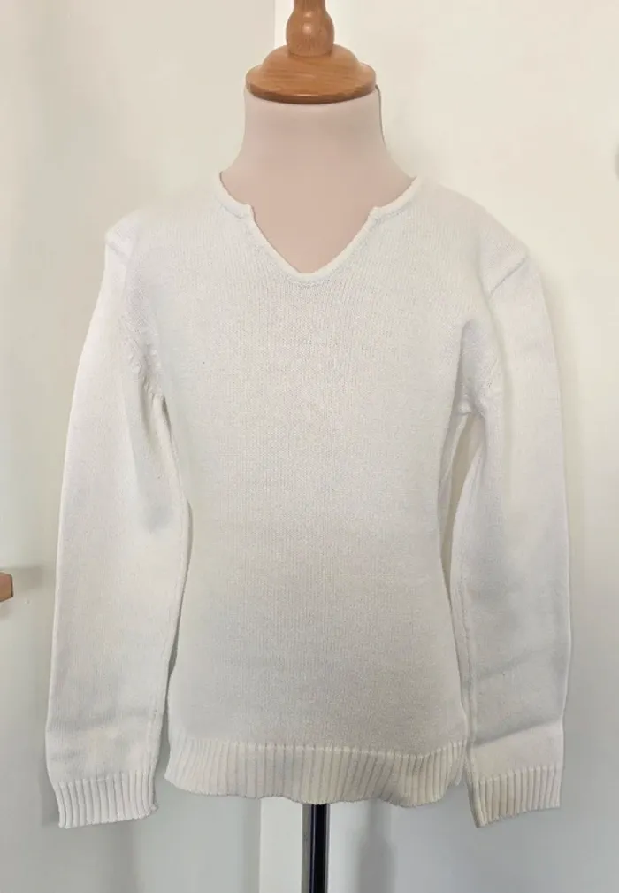 Pull col V 10 ans