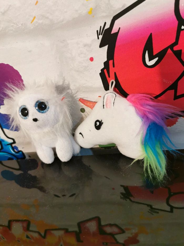 Doudou peluche licorne - photo numéro 2