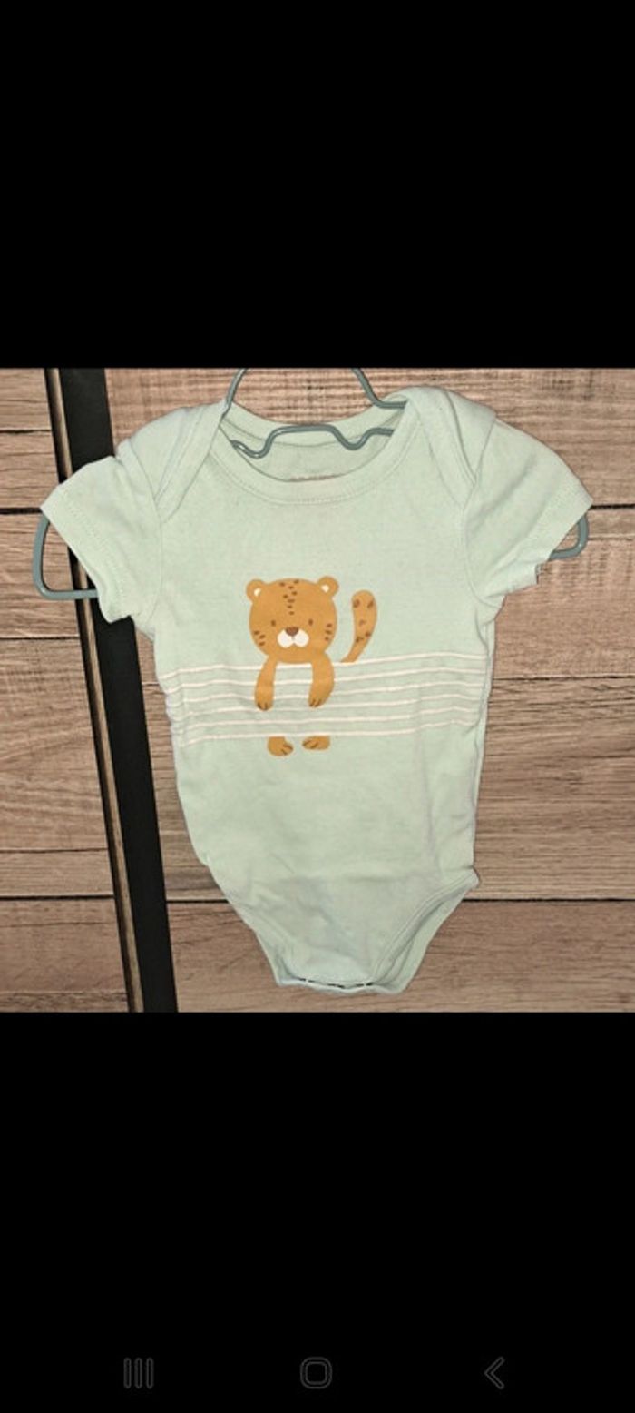 Body bleu manches courtes Orchestra 3 mois