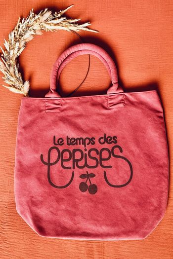Magnifique sac fourre-tout rose irisé - 🍒 le temps des cerises