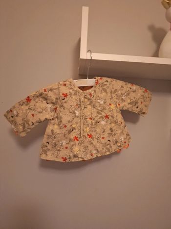 Tee Shirt Doublé Vert Clair 3 Mois D'orge