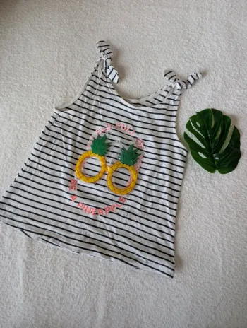 🍍 Débardeur rayé Kiabi - 8 ans