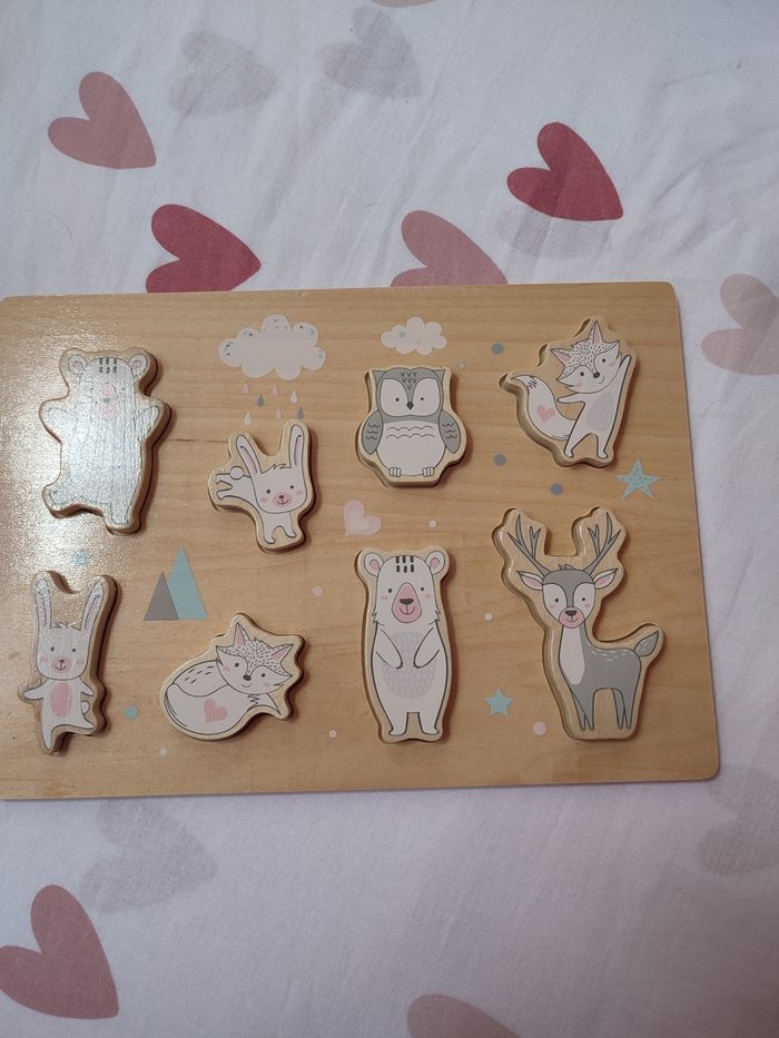 Puzzle à formes en bois - Thème animaux de la forêt -  Neuf - 2 ans et plus - Playtive - photo numéro 4
