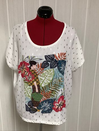 Teeshirt manches courtes chauve souris 44/46