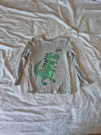 Manches longues dinosaure 122cm =7 ans