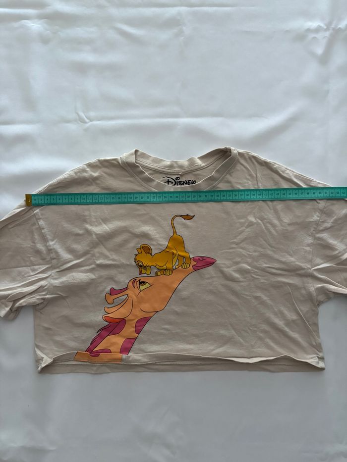 T-shirt court beige avec motif imprimé roi lion - Primark - 3XS/2XS-30/32 - photo numéro 6
