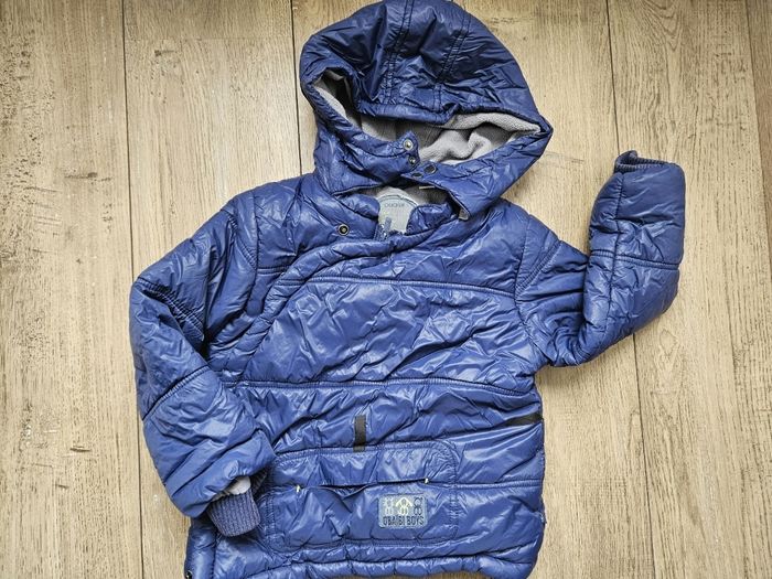 Doudoune à capuche bleu marine Obaïbi 3 ans - photo numéro 2
