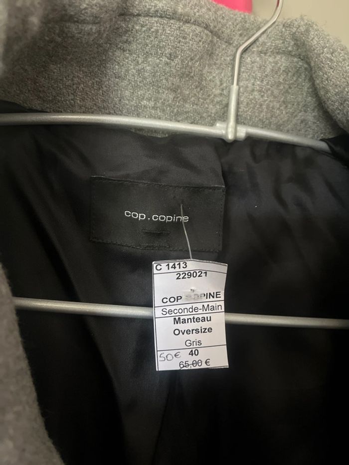 Manteau gris oversize - photo numéro 3