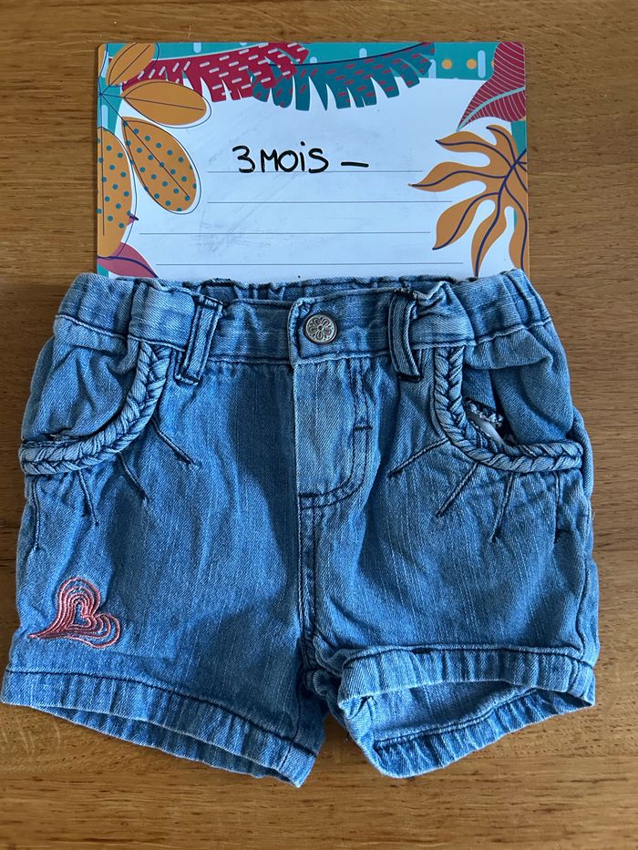Lot de shorts fille - 2 pièces - 3 mois - photo numéro 5