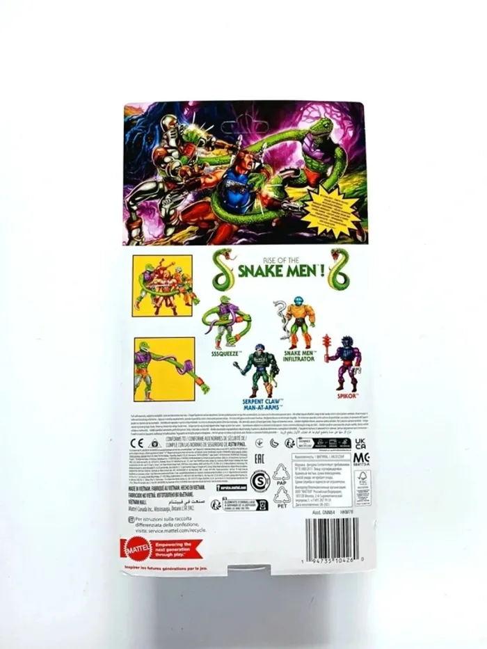 Figurine Ssqueeze Snake Men Masters of the Universe Origins Mattel 14 cm - photo numéro 2