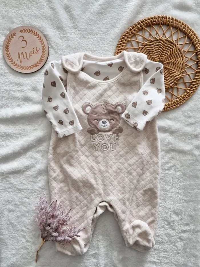 Grenouillère ourson 3 mois - C&A