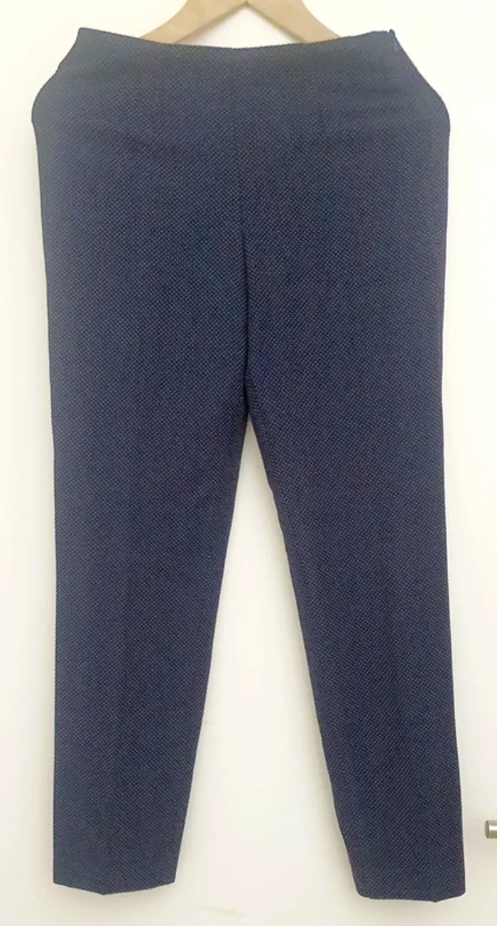 Pantalon tissu bleu Benetton