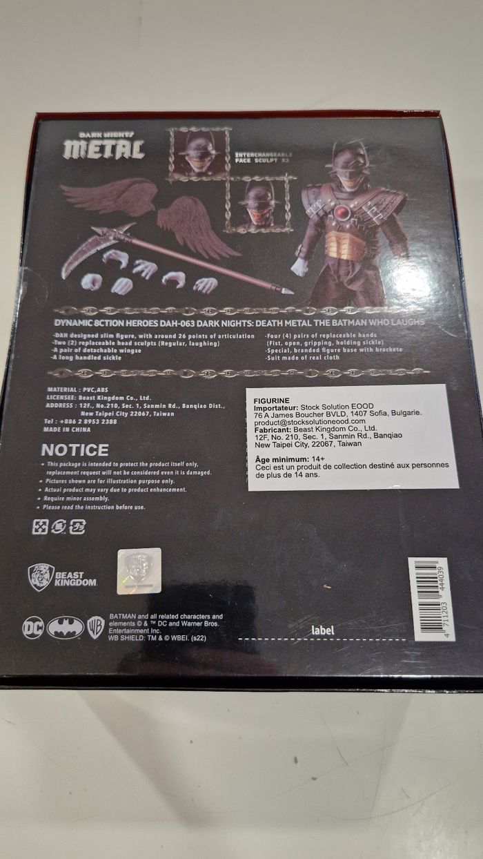 Figurine NEUVE Batman Who Laughs DAH-063 Dark Nights Metal - photo numéro 2