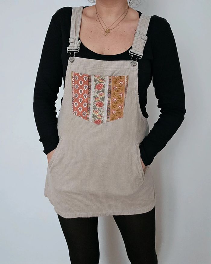 Robe salopette upcyclée