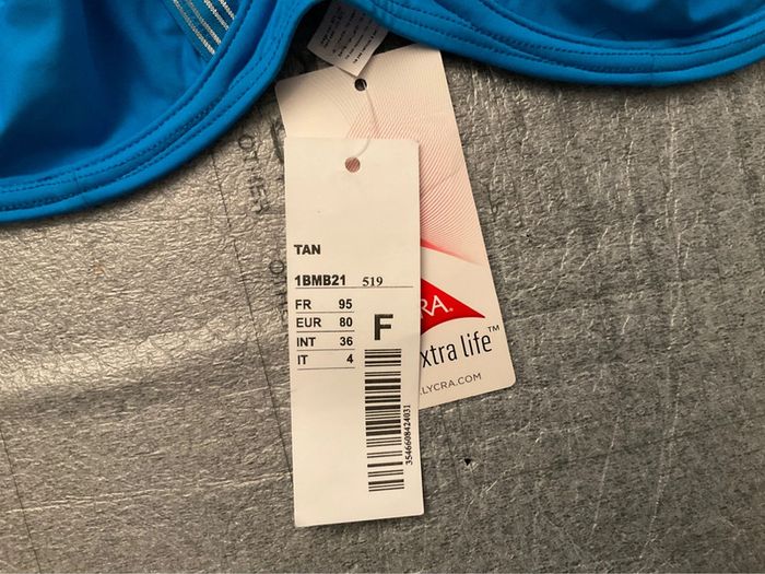 Haut maillot bleu Simone Pérèle neuf - photo numéro 3