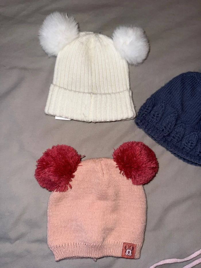 Lot 4 bonnet bébé Minnie mousse - photo numéro 2