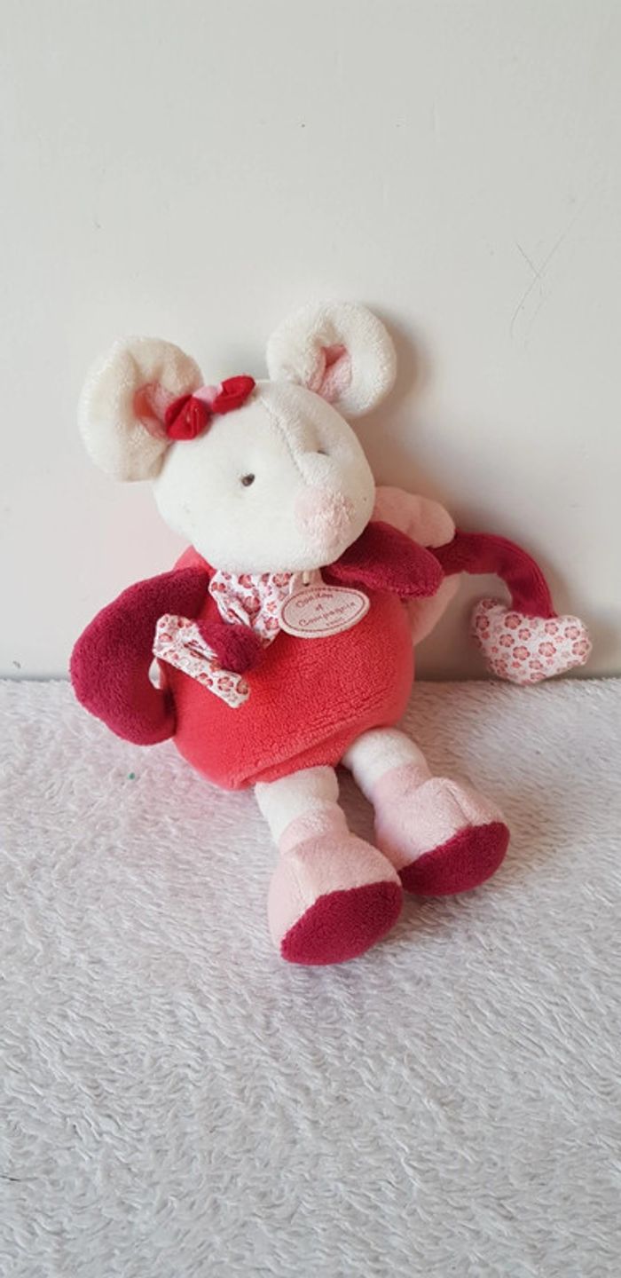 Doudou et compagnie hochet souris Clementine