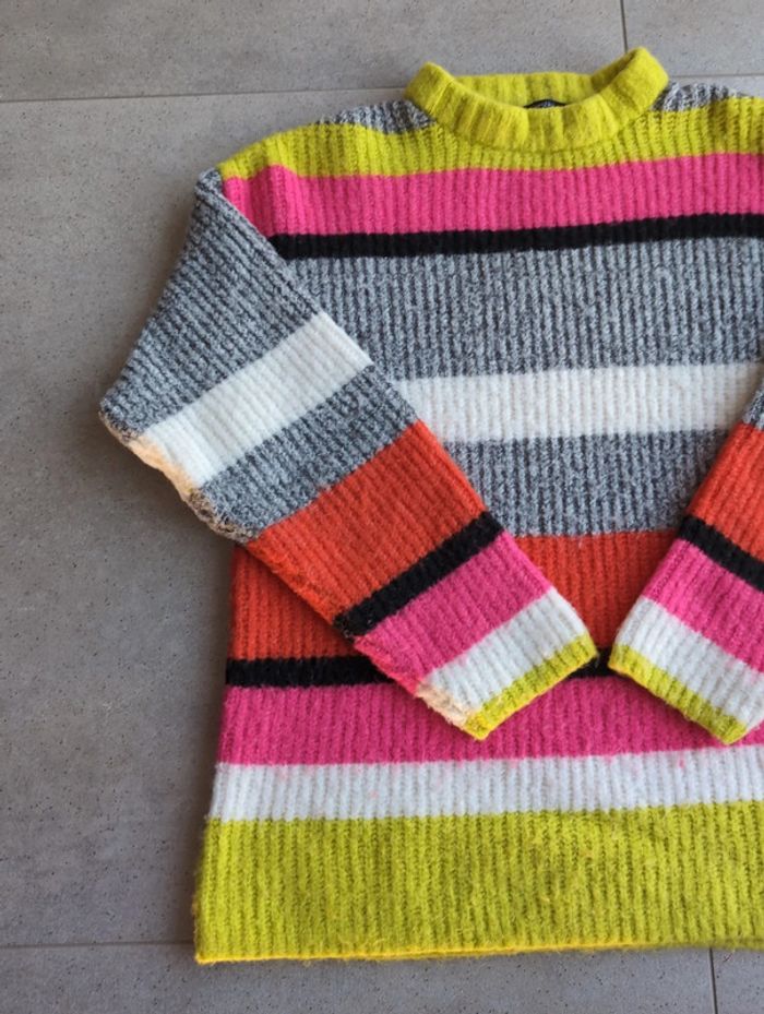 Pull multicolore Bershka taille S - photo numéro 6