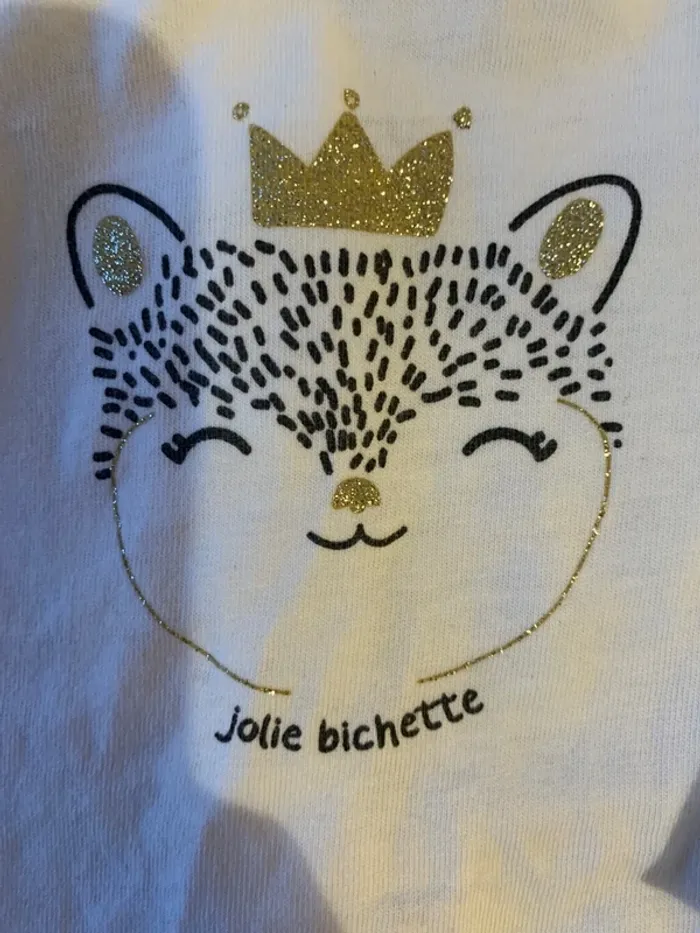 T-shirt blanc tao 3mois - photo numéro 2