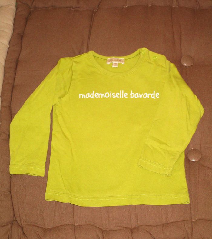 Haut manches longues "Mademoiselle bavarde"