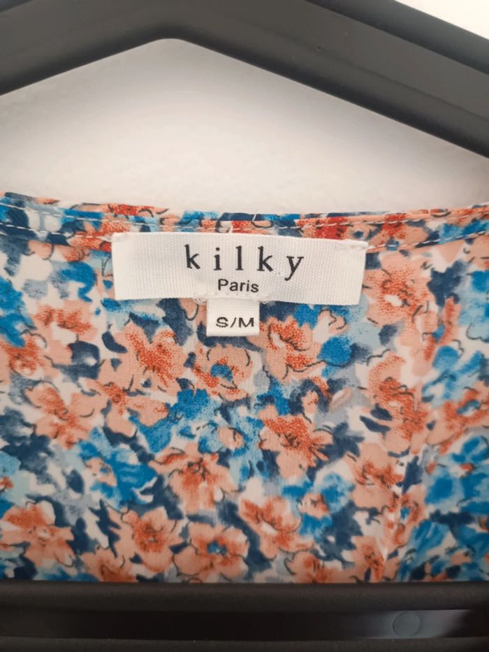 Robe d'été à fleurs manches bouffantes Kilky Taille S/M Neuf - photo numéro 4