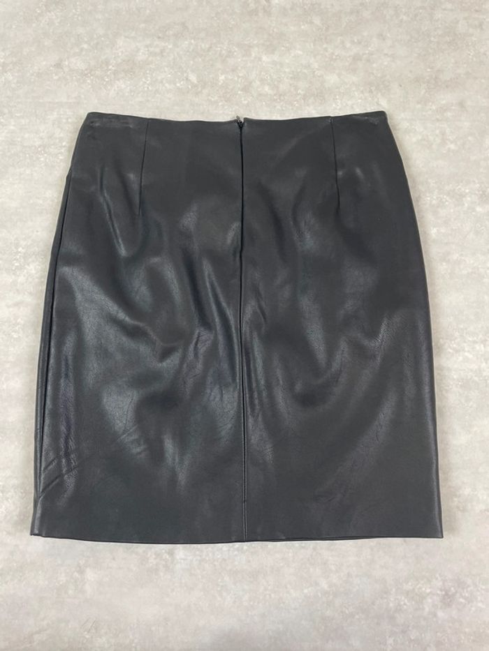 Mini jupe droite en simili cuir cloutée 34 - photo numéro 2