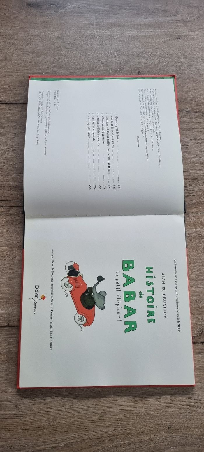 Livre CD : Histoire de Babar - photo numéro 3