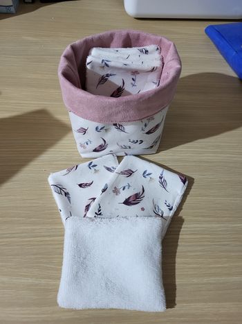 panier avec 7 lingettes