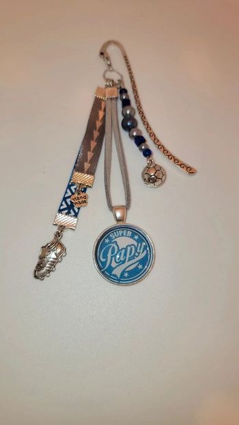 Cadeau papy,marque page " super papy "