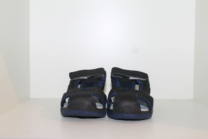 belle sandales nus pieds noire et bleue 29 - photo numéro 2