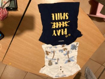 Lot de 2 t-shirt ( maillot) taille 18 mois