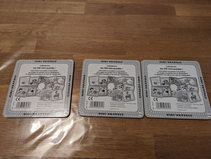 Lot de 3 mini puzzles 9 pièces - photo numéro 6
