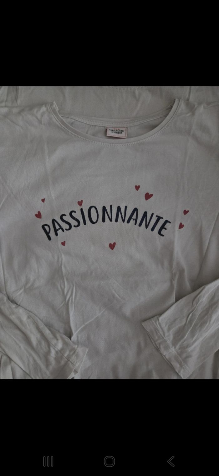 Lot tee shirts fille 12 ans - photo numéro 2