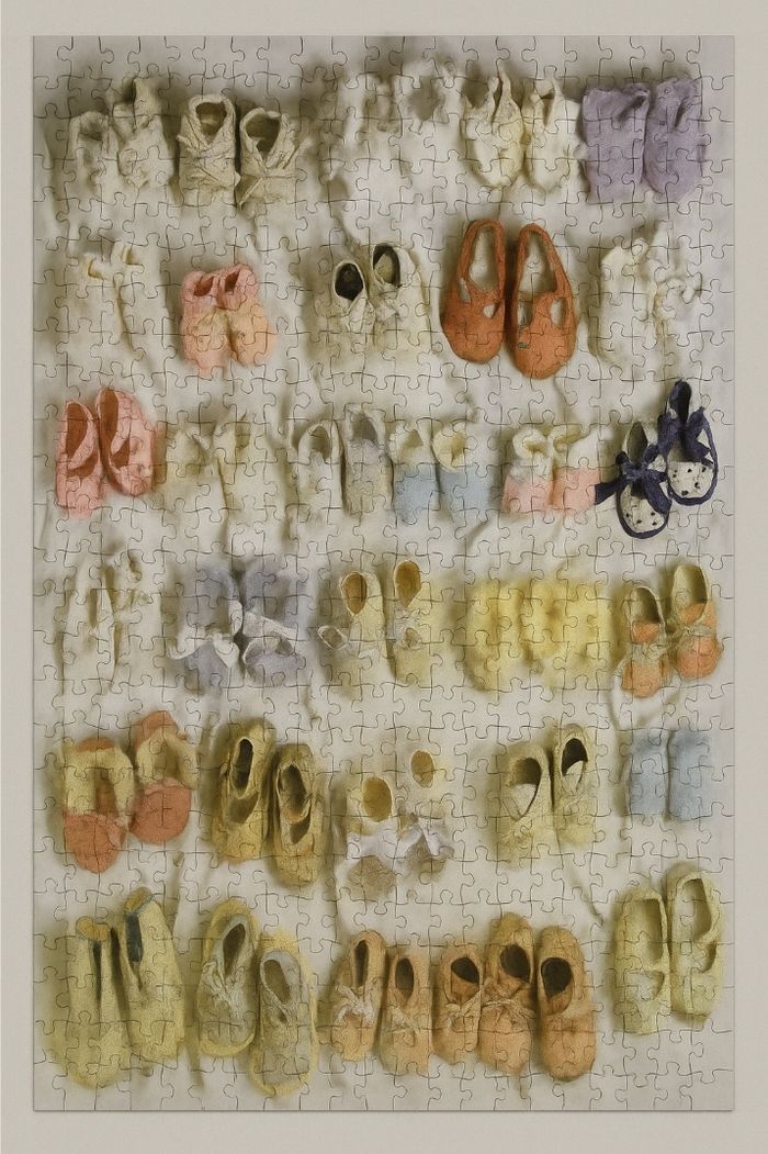 Puzzle 500 pièces " chaussons de bébés " complet - photo numéro 2