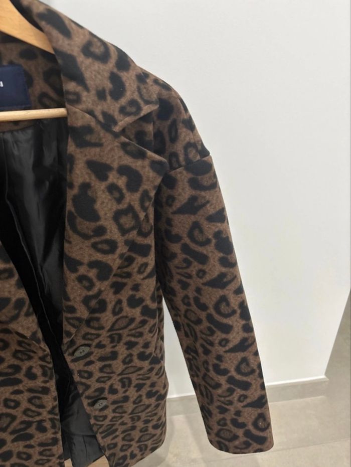 Manteau mi-long léopard - photo numéro 5