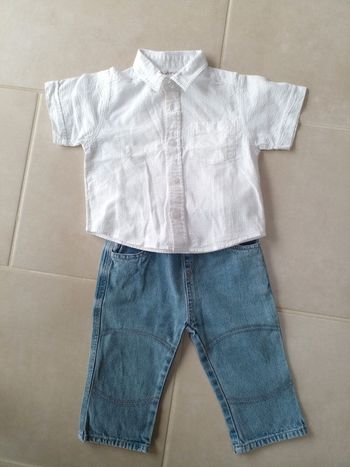 Pantalon en jean et chemisette
