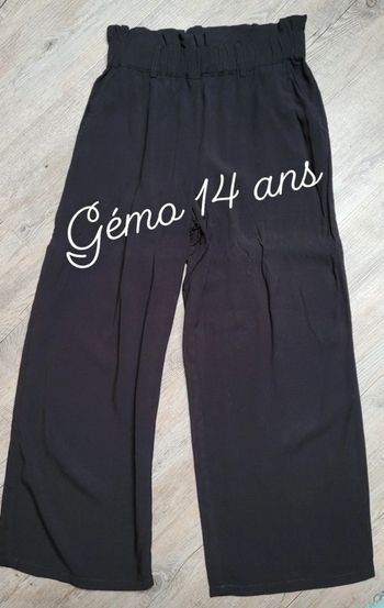 Pantalon noir fluide gémo 14 ans