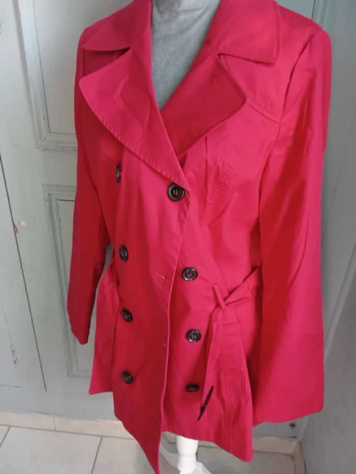 Trench rouge mim taille 42 - photo numéro 2