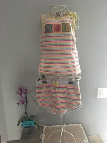 Ensemble fille 24 mois sort et débardeur