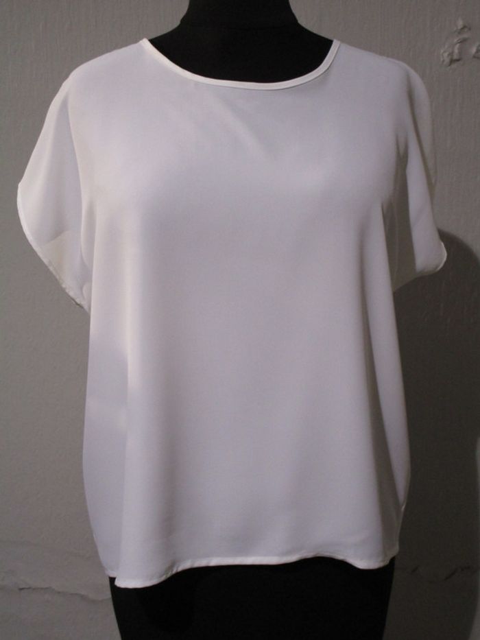 Top fluide blanc Christine Laure 40 comme neuf