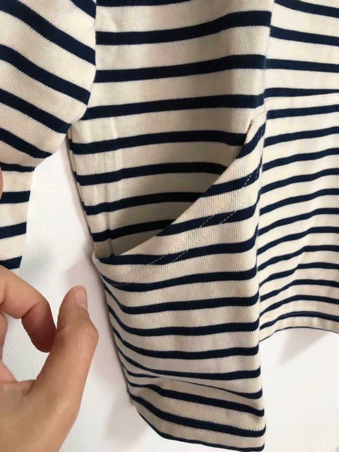 Superbe beau t-shirt heavy à rayures Zara neuf avec étiquette taille S - photo numéro 4