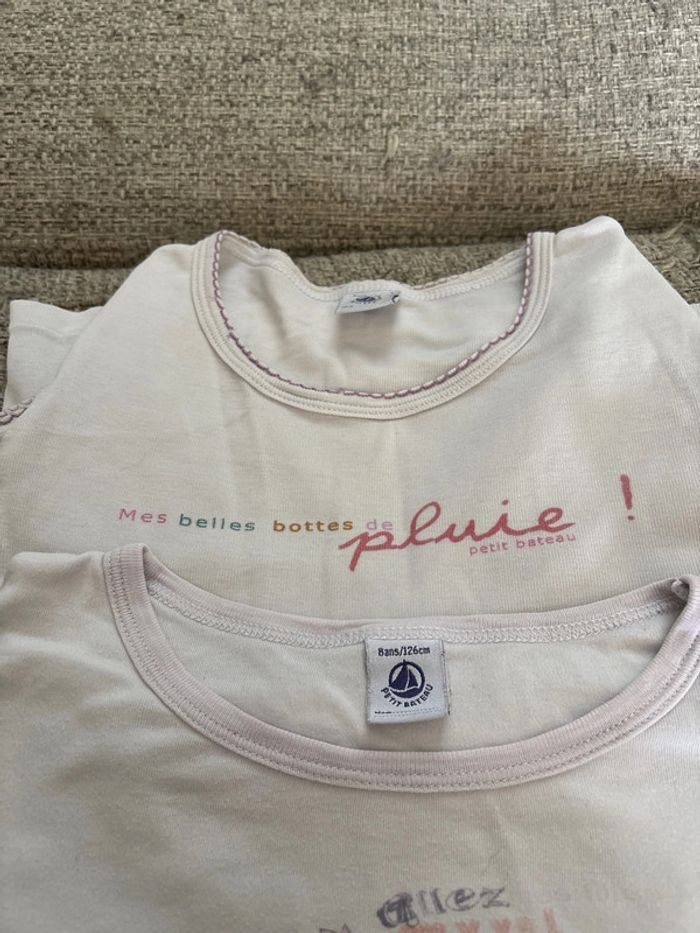 3 maillots de corps petit bateau 8 ans - photo numéro 3