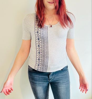 T-shirt gris chiné Vert de Rage - Taille S/36 - Très bon état