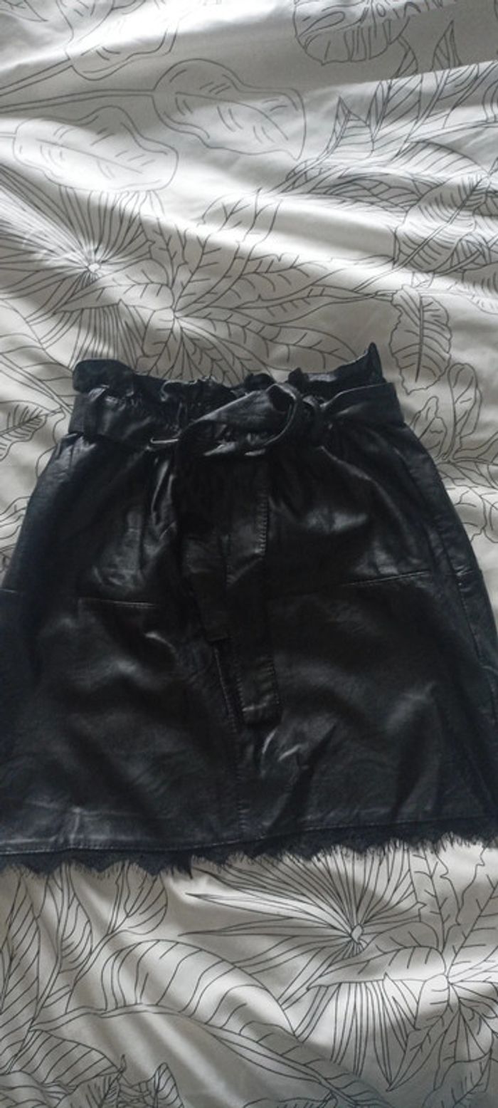 Jupe simili cuir