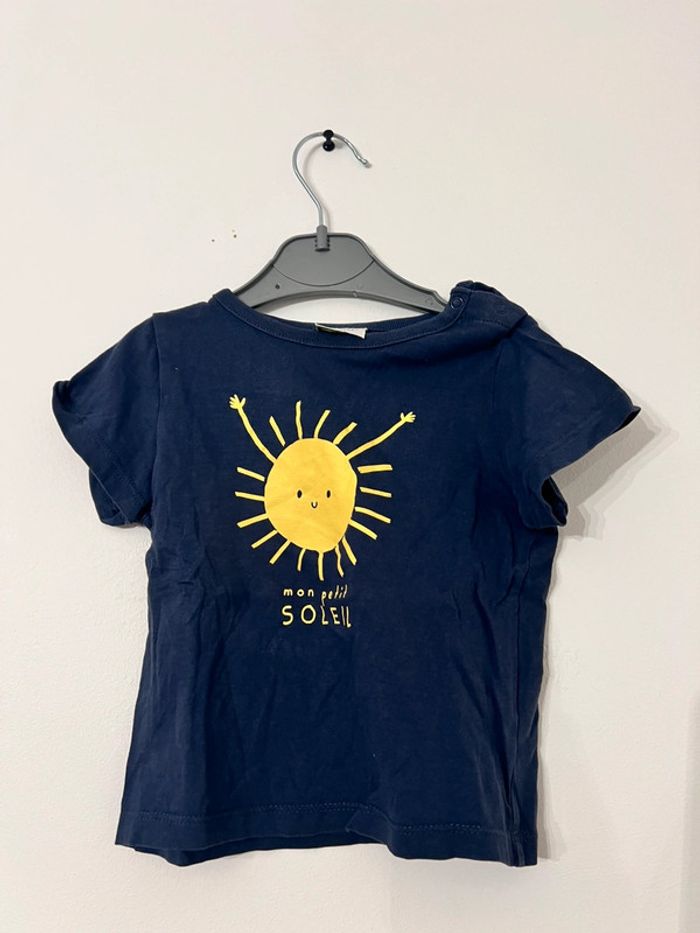 Tee shirt bleu soleil