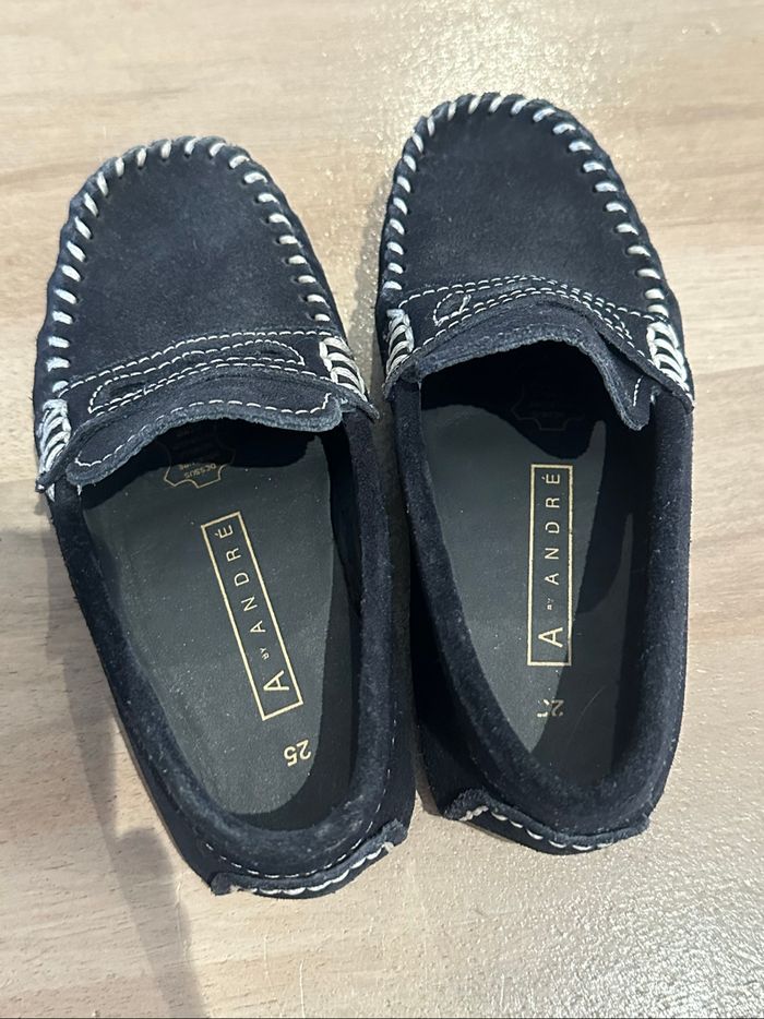 Mocassin marque André bleu marine pointure 25 - photo numéro 2